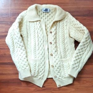 Vintage Irish Cable Knit Sweater